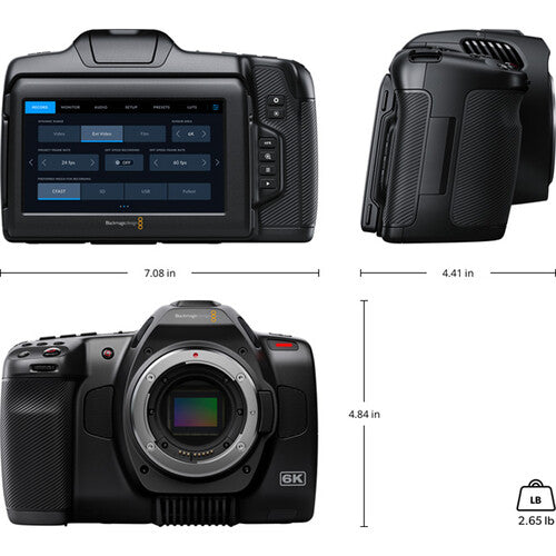 Blackmagic Design Pocket Cinema Camera 6K G2 (Canon EF) (Body Only)
